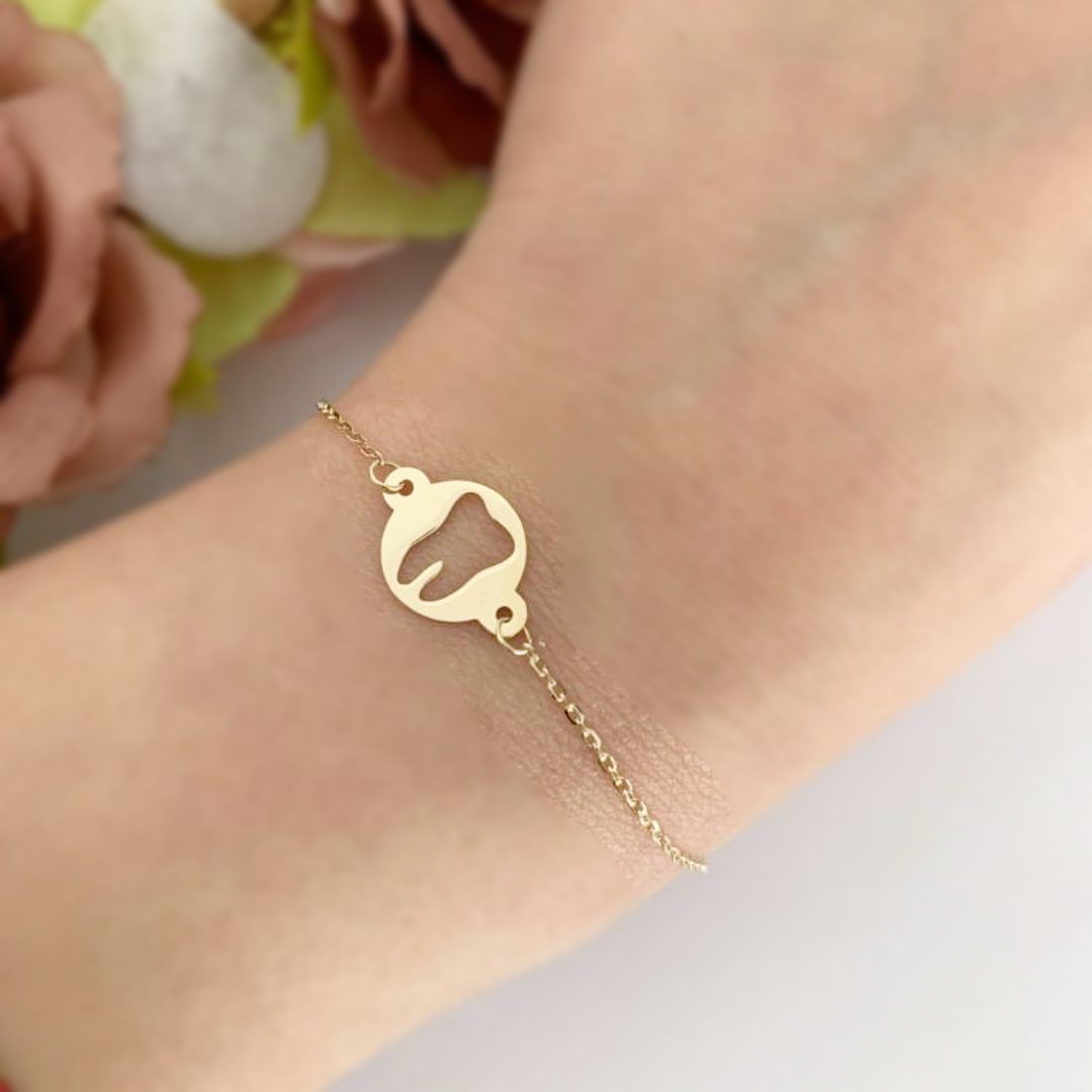 Bratara lant dama maseluta – aur 14K galben, alb sau roz 14K Rubinul - Image 2