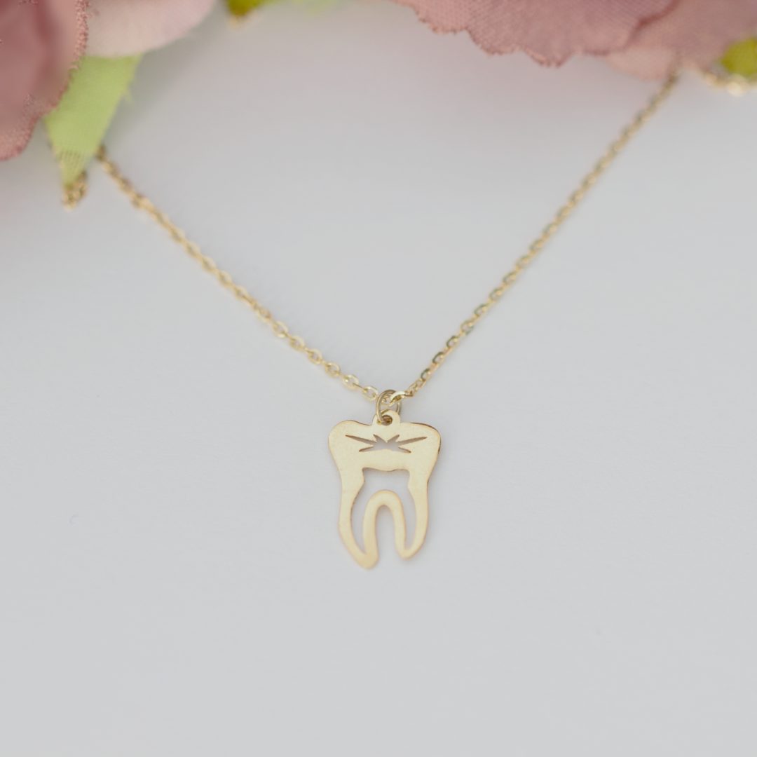 Lantisor cu model maseluta – aur galben, alb sau roze 14K Rubinul - Image 2