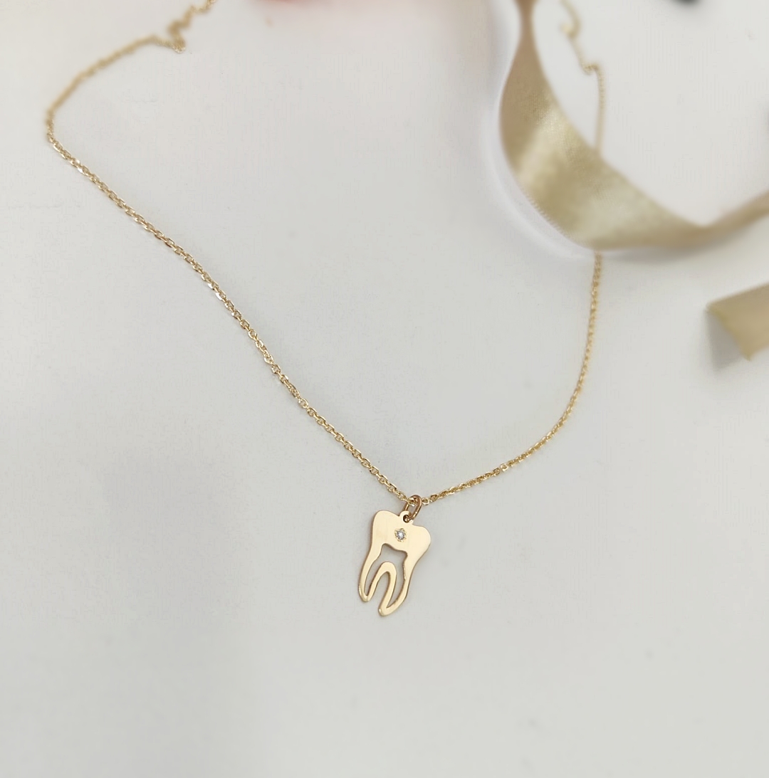 Lantisor cu model maseluta – aur galben, alb sau roze 14K Rubinul - Image 3
