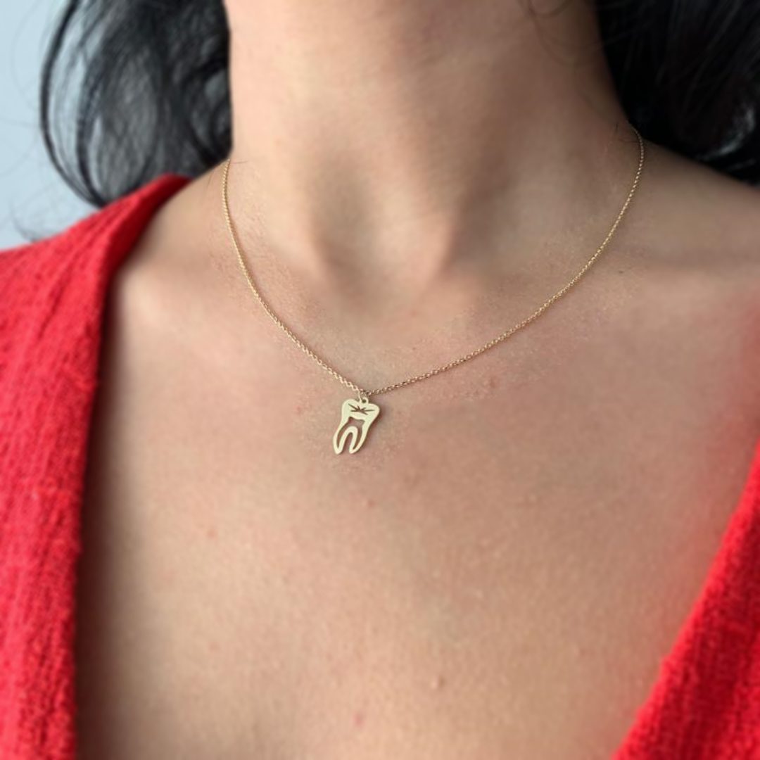 Lantisor cu model maseluta – aur galben, alb sau roze 14K Rubinul - Image 4