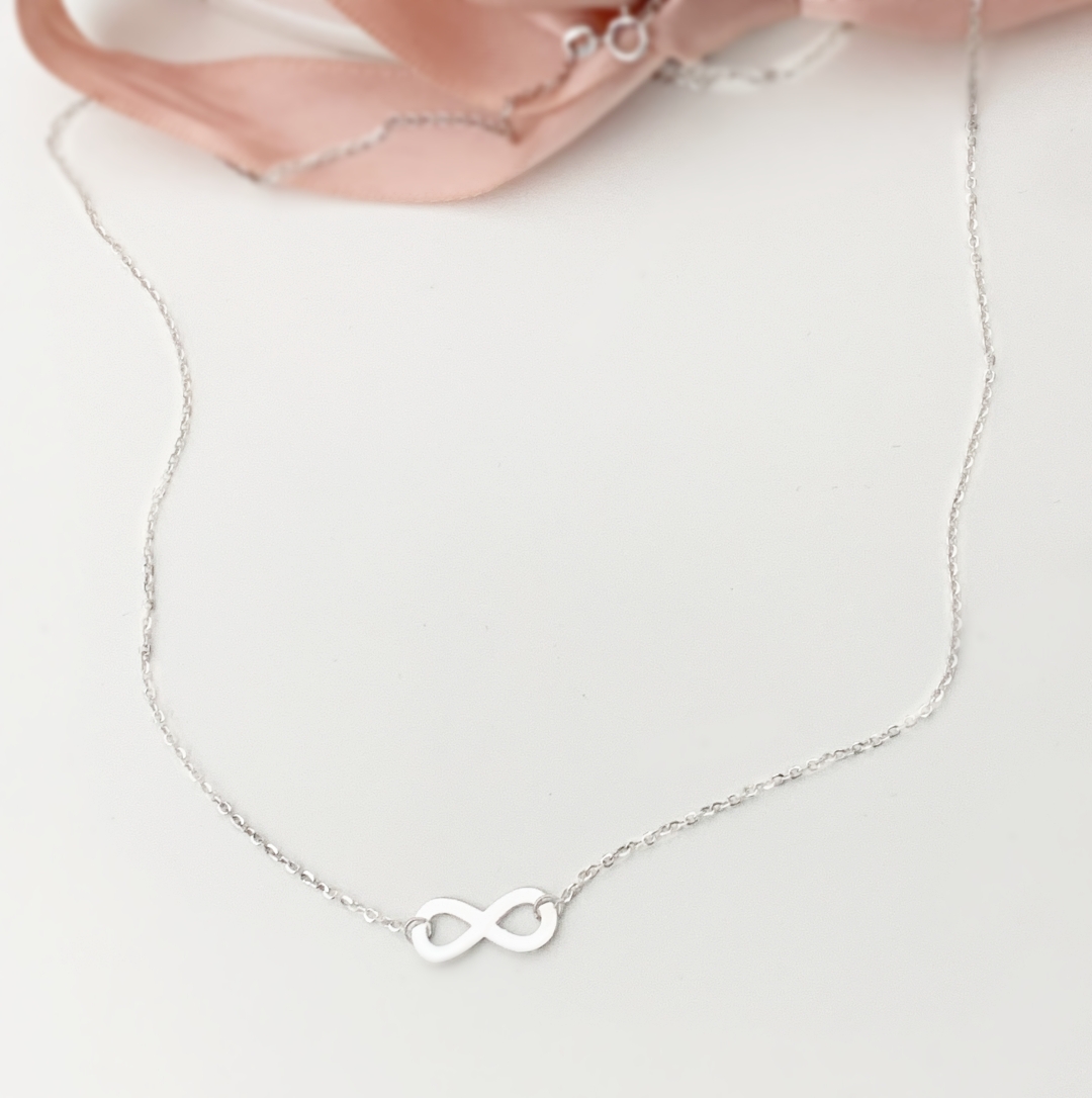 Lantisor din aur galben 14K cu model infinit – finisaj lucios Rubinul - Image 5