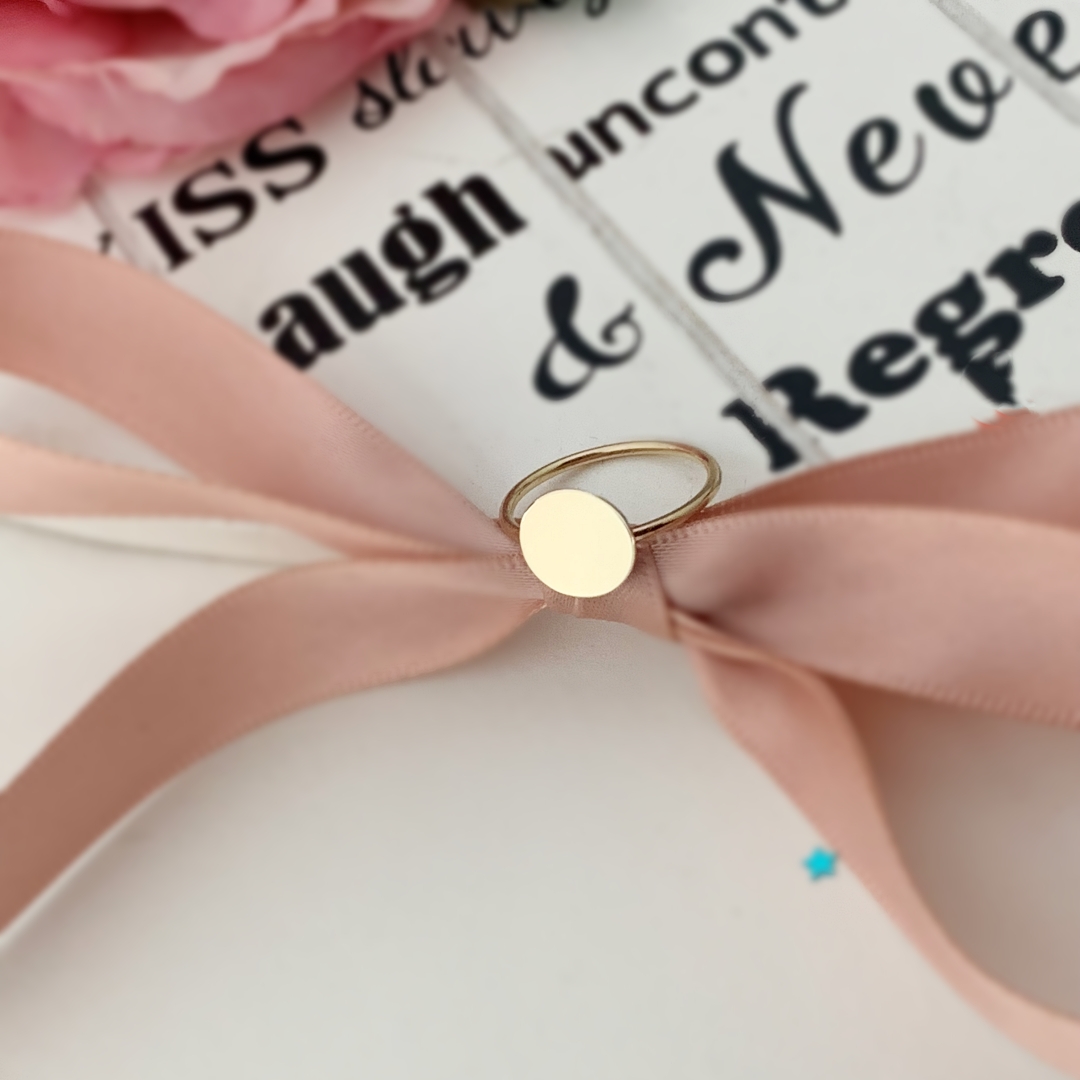Inel cu banut model deosebit din aur galben alb sau roz 14k Rubinul - Image 7
